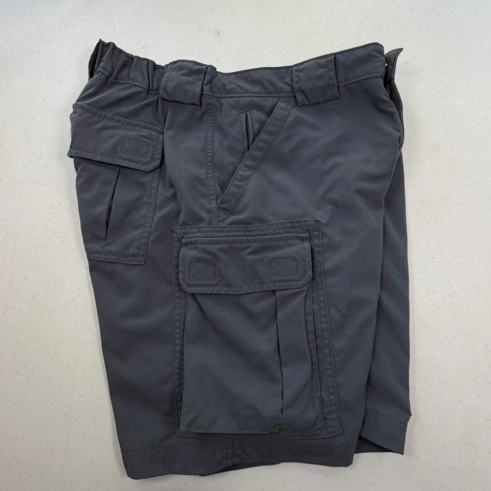 Duluth Trading Co Mens Cargo Shorts Gray Nylon Tactical Hiking Outdoor Size M 9